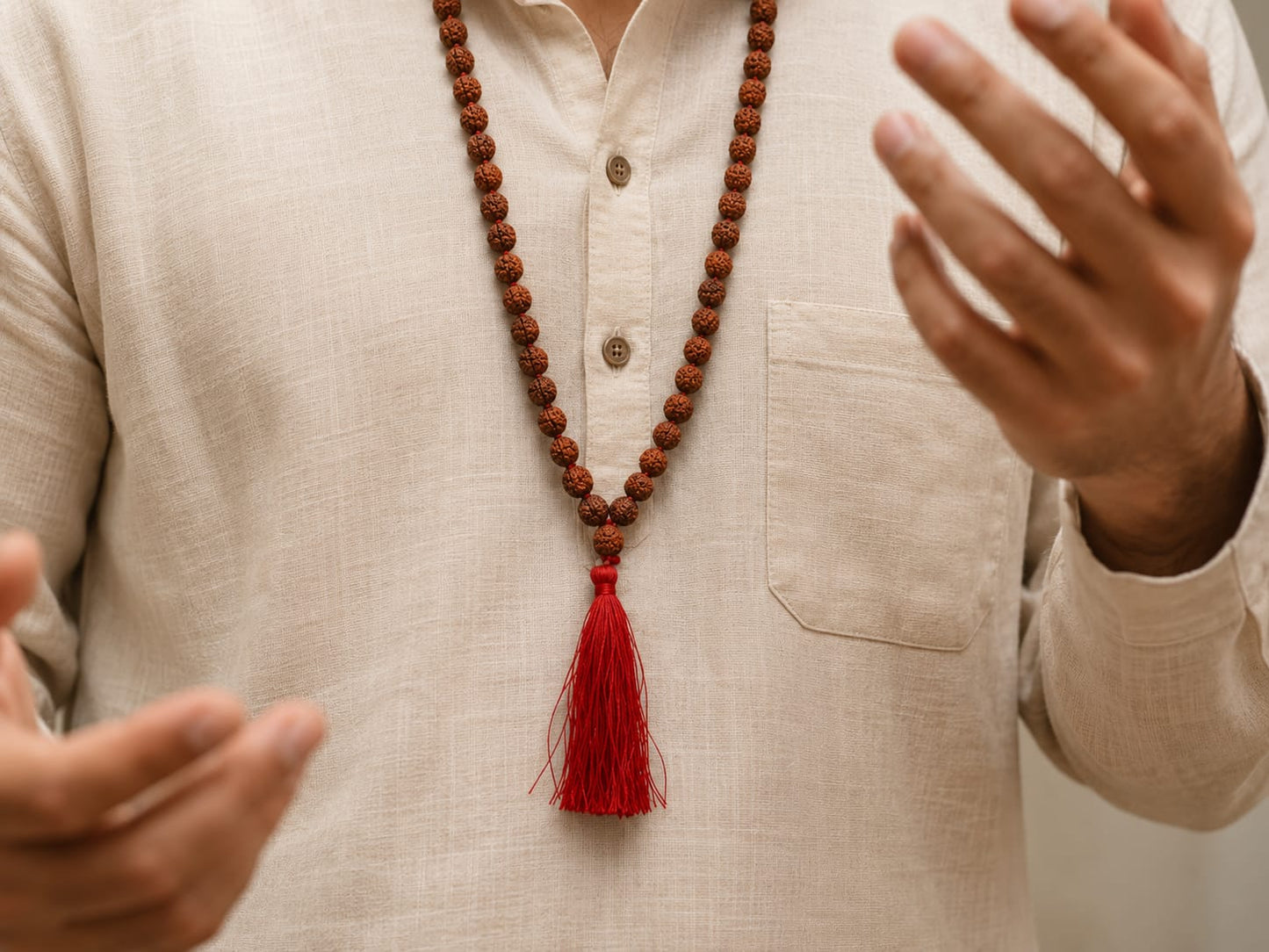 RUDRAKSHA JAPA MALA 108 BEADS (buy 1 get 1 gift free)