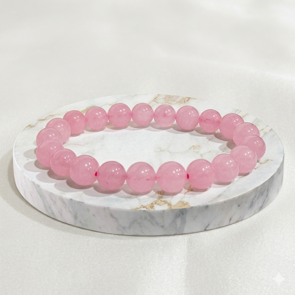 Rose Quartz Bracelet For Love (Buy 1 get 1 Free Gift)