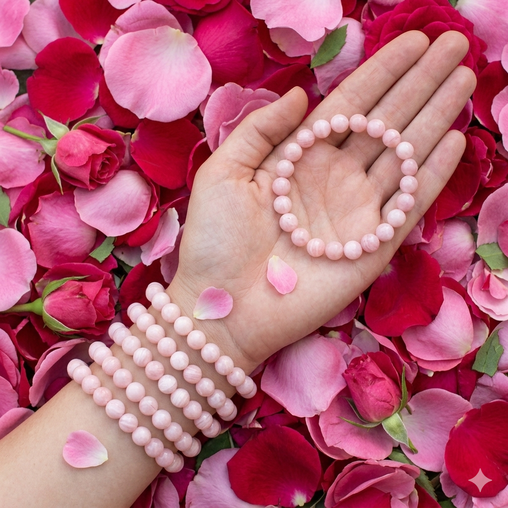 Rose Quartz Bracelet For Love (Buy 1 get 1 Free Gift)