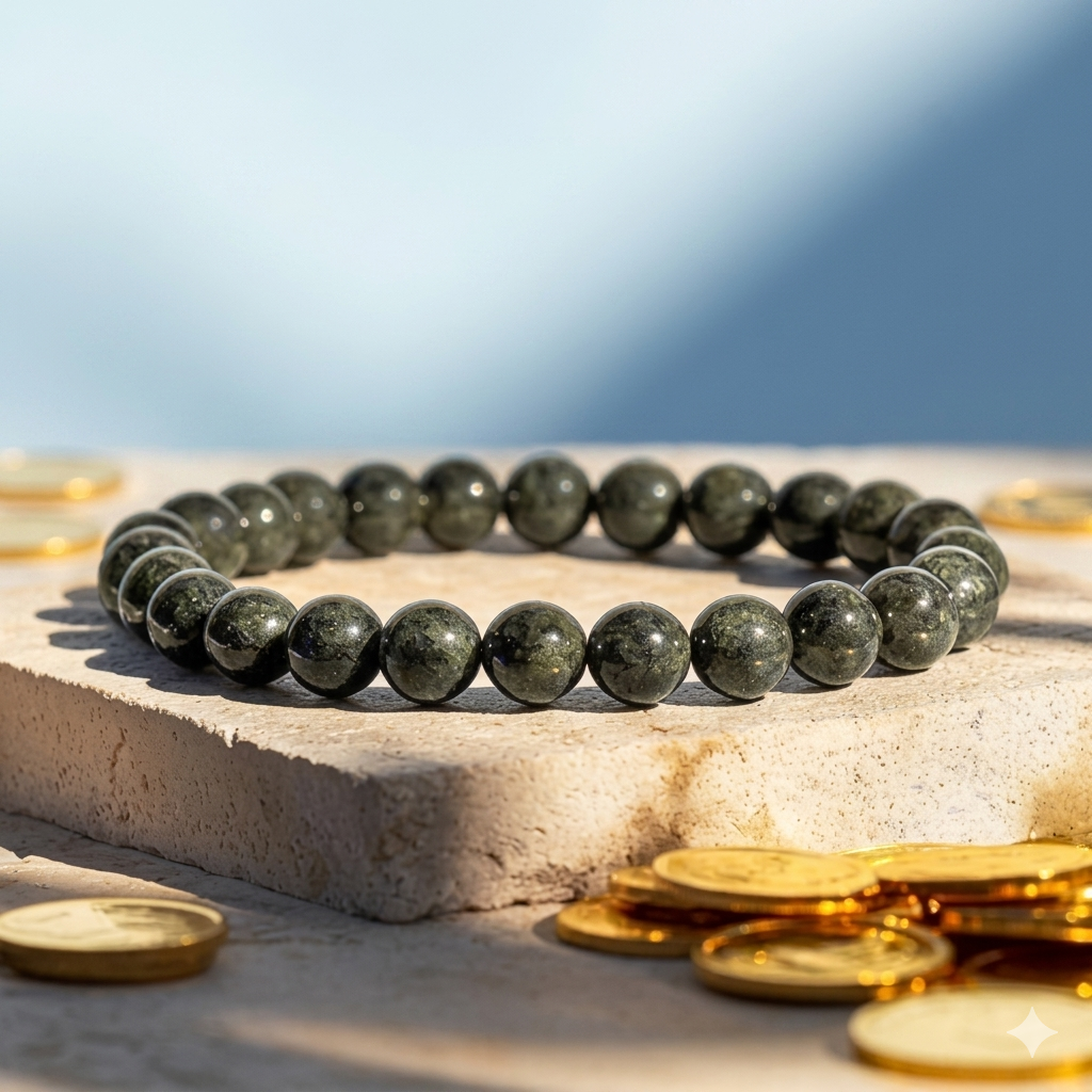 Natural Pyrite Bracelet | For Wealth, Confidence & Protection